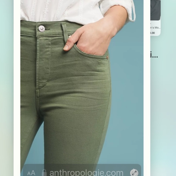 Citizens of Humanity Anthropologie NWT Rocket High-Rise Skinny Jeans Size 28. - Picture 5 of 12